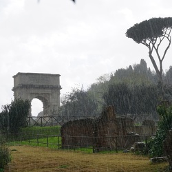 Regen in Rom
